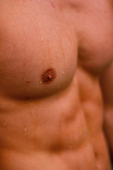 Fototapeta premium close-up of a male torso