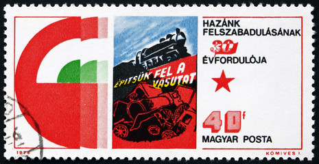 Postage stamp Hungary 1975 Hungary’s liberation from Fascism