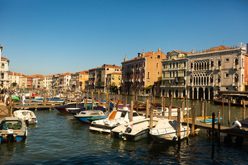 Fototapeta na wymiar Picturesque view of Grand Canal in Venice