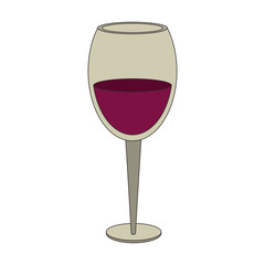 wine of glass icon design