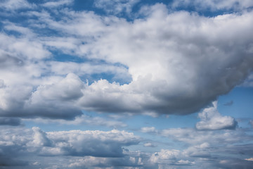 Obraz premium Clouds on blue sky . Background .