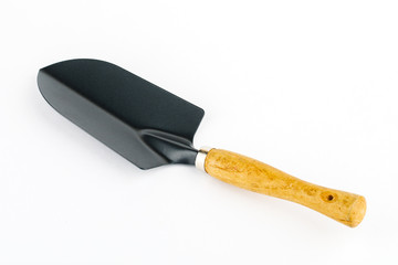 Garden shovel. Garden tools isolated on white background