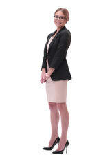 Fototapeta premium full length . portrait of a successful young business woman