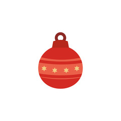 christmas balls on white background