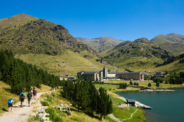 Nuria Valley with lake