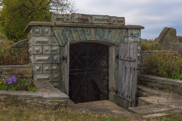 Gate entrance to mediewal gunpowder cellar