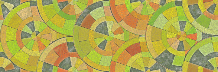Fototapeta premium Abstract mosaic architecture- ceramic wall background