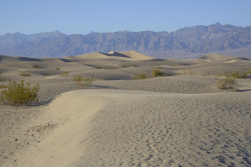 Sand and dunes in the death valley