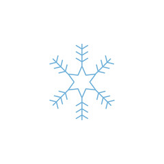 cute snowflakes on white background