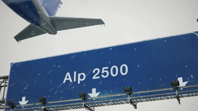 Airplane Takeoff Alp 2500 in Christmas