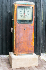 Very Rusty Vintage Gasoline Pump
