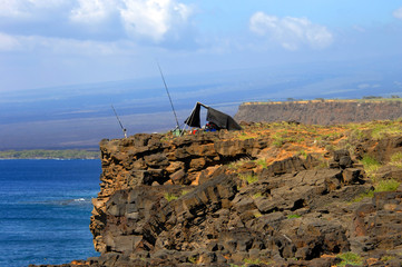 Cliff edge Camping