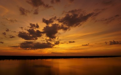 sunset on sea, sunset, sky, water, sun, sunrise, nature, landscape, sea, clouds, lake, cloud, orange, dusk,evening, reflection, dawn, river, beautiful, summer, beauty, view, calm