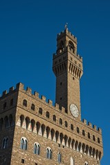 Fototapeta na wymiar Uffizi Bell Tower in Florence