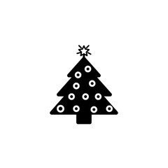 Spruce, christmas tree icon. Signs and symbol for websites, web design, mobile app on white background