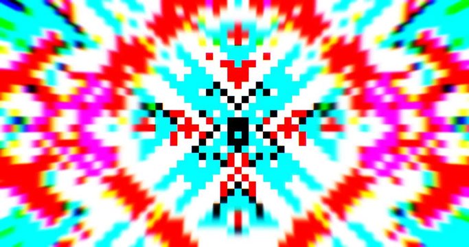 8 Bit Pixels Party. VJ Loop 18