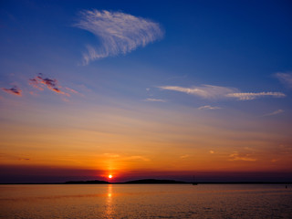 Obraz premium Sunset Scene Long Island Hamptons