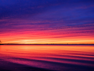 Sunset Scene Long Island Hamptons
