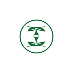 Organic leaf  logo vector template