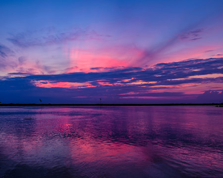 Sunset Scene Long Island Hamptons
