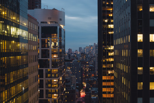 Fototapeta new york city at night