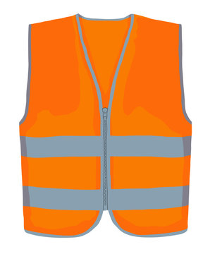 work vest realistic vector illustration