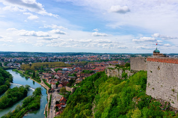 Citadel of Besancon and River Doubs at Bourgogne