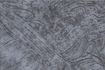 3D rendering- copper metal destroyed. Background bronze