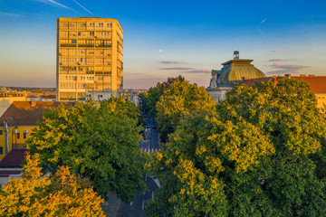 Obraz premium Bjelovar from the air (Bjelovar Bilogora County, Croatia)
