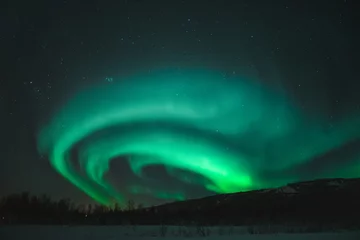 Foto op Plexiglas aurora borealis in Norway  © Tobias