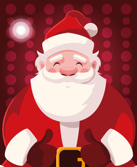 christmas card of santa claus