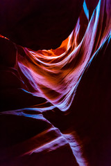 Antelope Canyon in the Navajo Reservation near Page, Arizona USA
