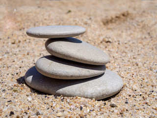 A pile of stones.