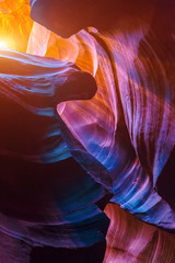 Antelope Canyon in the Navajo Reservation near Page, Arizona USA