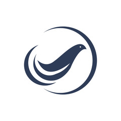 Dove Logo Template vector illustration