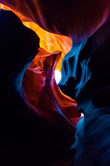 Antelope Canyon in the Navajo Reservation near Page, Arizona USA