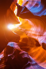 Antelope Canyon in the Navajo Reservation near Page, Arizona USA