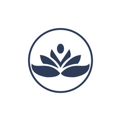 Organic leaf people logo template