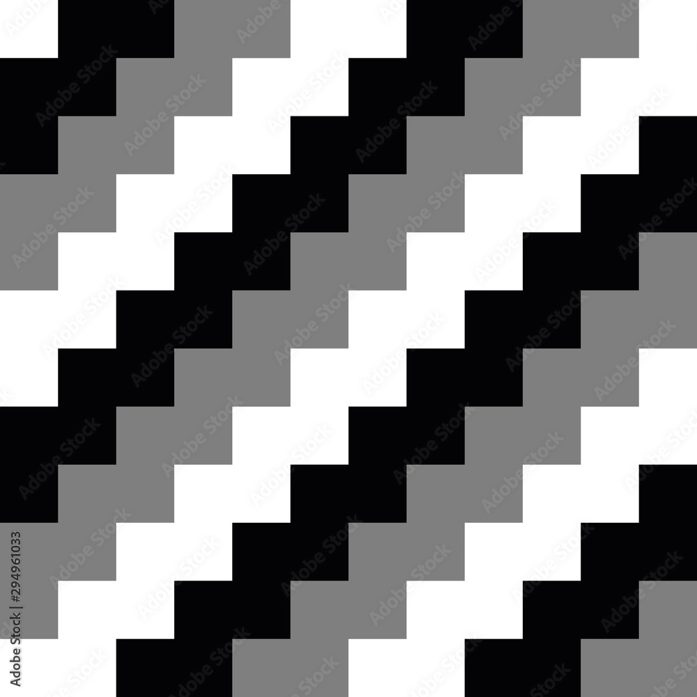 Poster abstract three color seamless background chevron pattern. vector illustration
