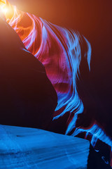 Antelope Canyon in the Navajo Reservation near Page, Arizona USA