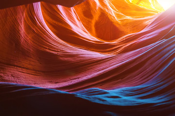 Antelope Canyon in the Navajo Reservation near Page, Arizona USA