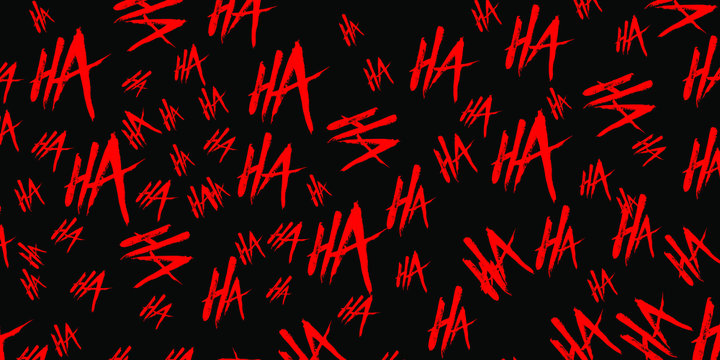 Joker laugh HA HA vector background