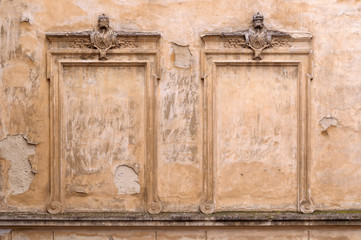 two walled up vintage windows