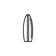 surfboard equipment summer icon line design