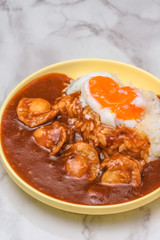 ホタテカレー