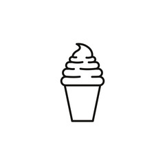 ice cream sweet and candies icon line