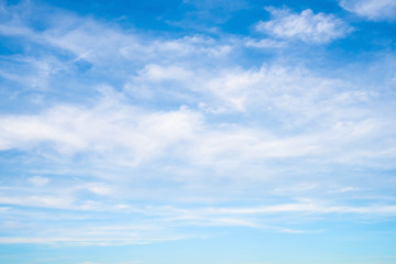 Naklejka na ściany i meble blue sky with white clouds as background or texture