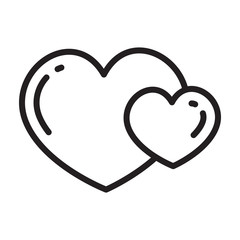 Hearth Icon Vector Flat Design