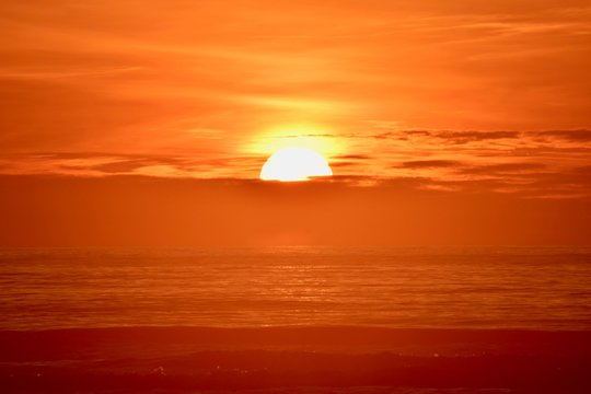 Fiery sunset- Seaside, Oregon 2