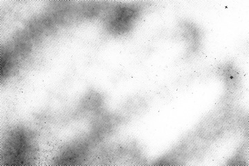 Subtle halftone vector texture overlay. Monochrome abstract splattered background.